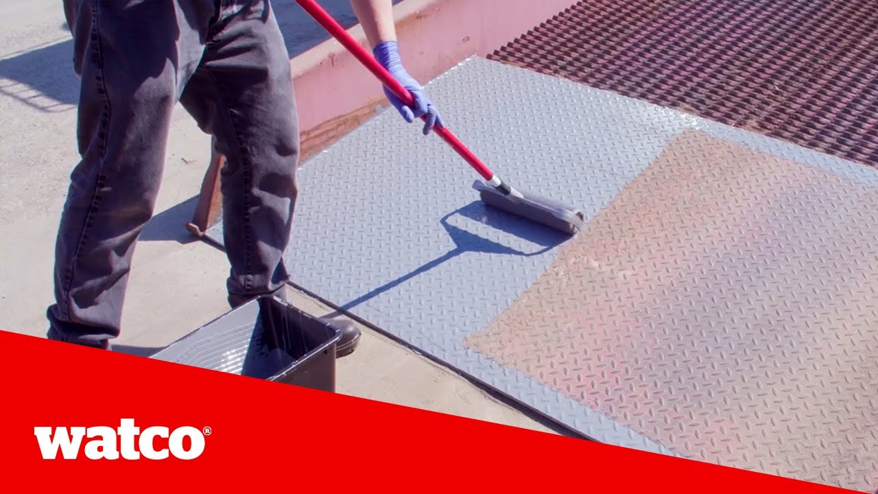 Stufen und Rampen rutschfest machen, mit Watco Epoxygrip