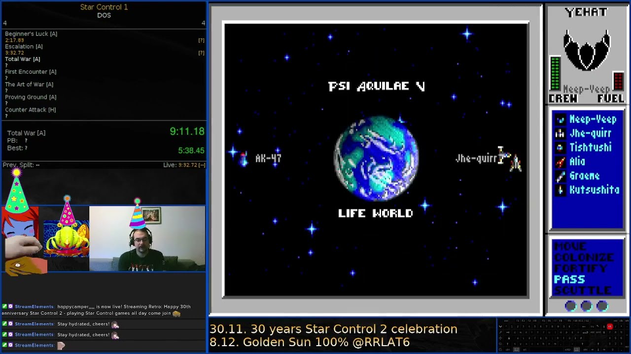 Star Control 1 (DOS) speedrun - all missions - 3:32:21