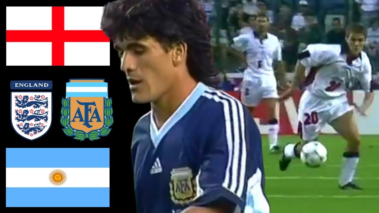 Argentina-England World Cup 1998 Ortega skills vs Owen Legendary Goal