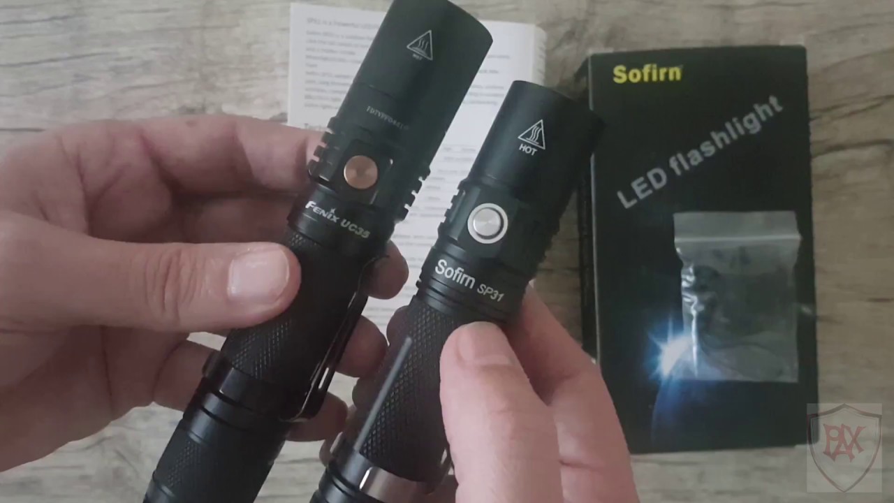 Lanterna Tática Sofirn SP31 1050 Lúmens nível Fenix Nitecore Olight Klarus