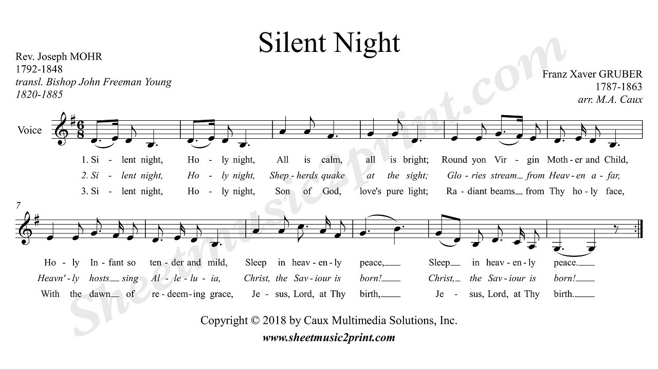 Silent Night - G Major