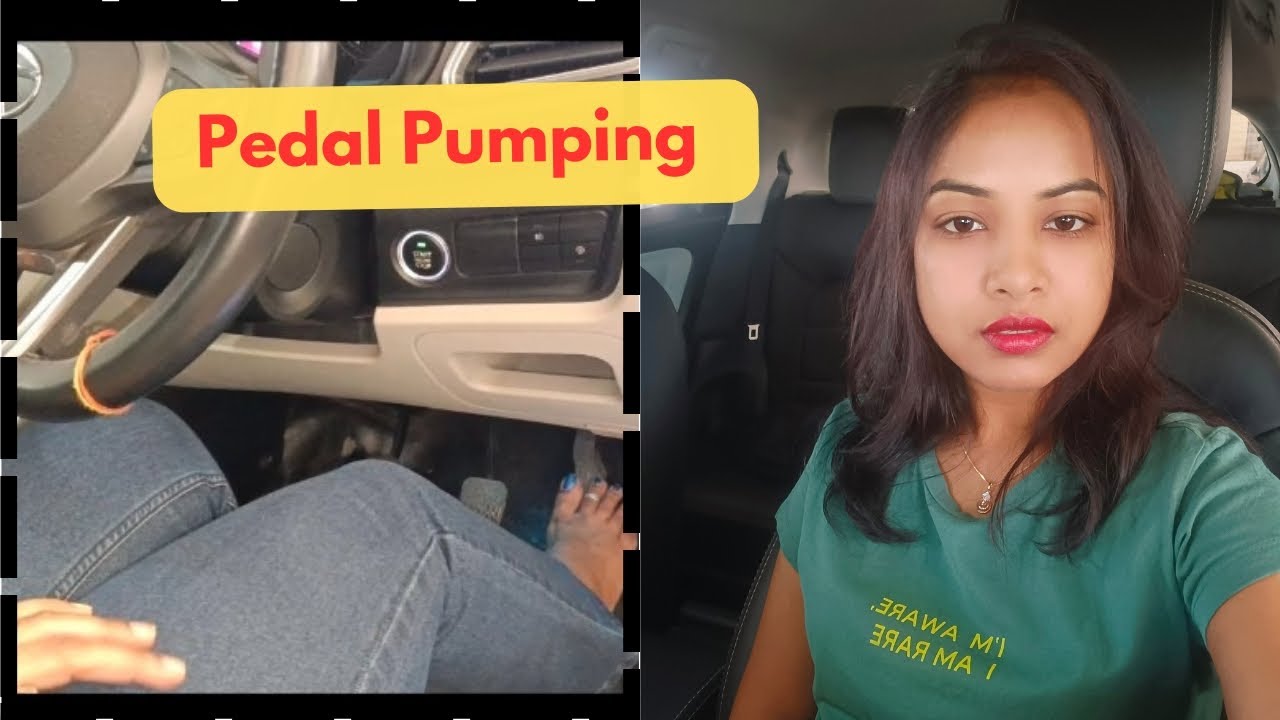 Car Pedal Pumping|Barefoot pedal pumping|Fun Car Drivin|Car Start by girl|Drive Manual car|learn car