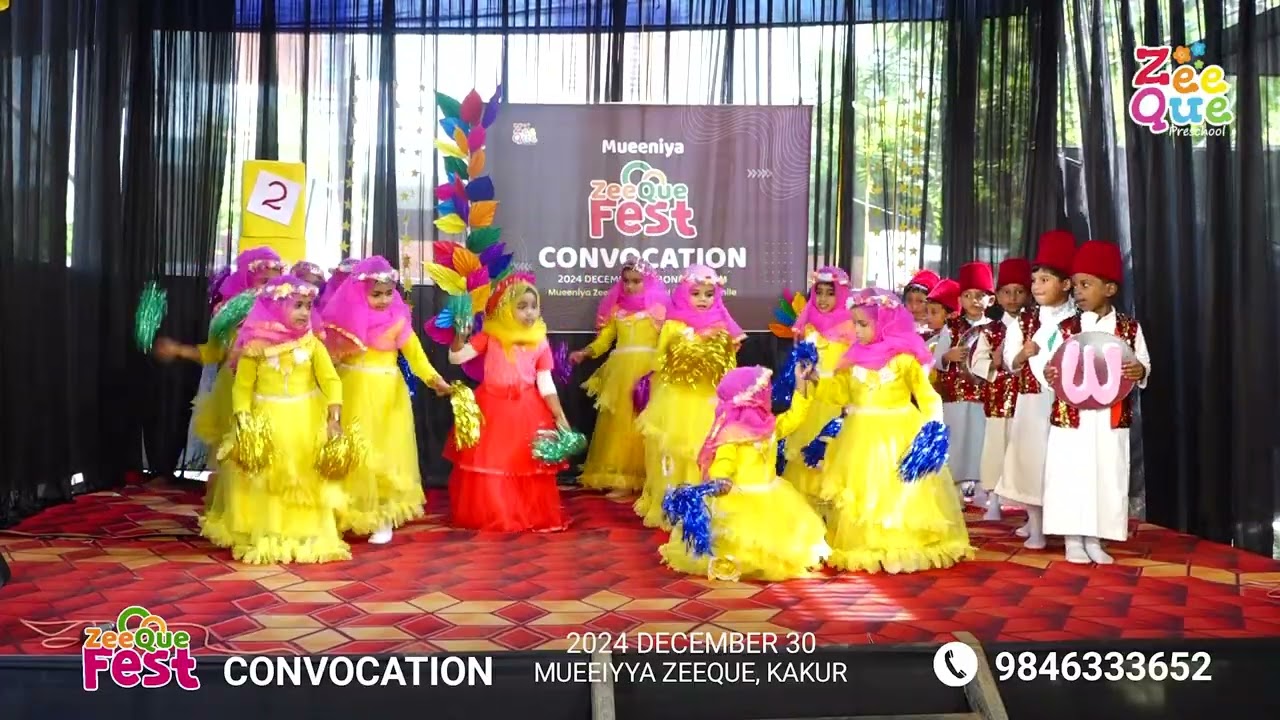 Welcome Song | ZeeQue Fest 2024 | Mueeniyya ZeeQue Preschool Kakkur