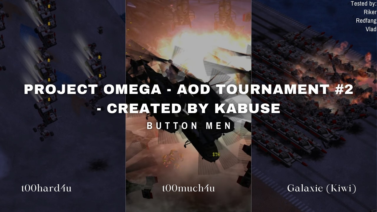 Team Button Men (t00much4u, t00hard4u and Galaxie) - Project Omega Tournament - Created by kABUSE