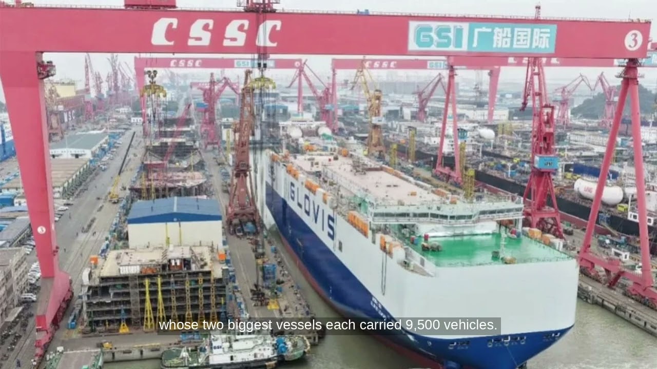 World's Largest Car Carrier Built by China Can Transport 10,800 Cars