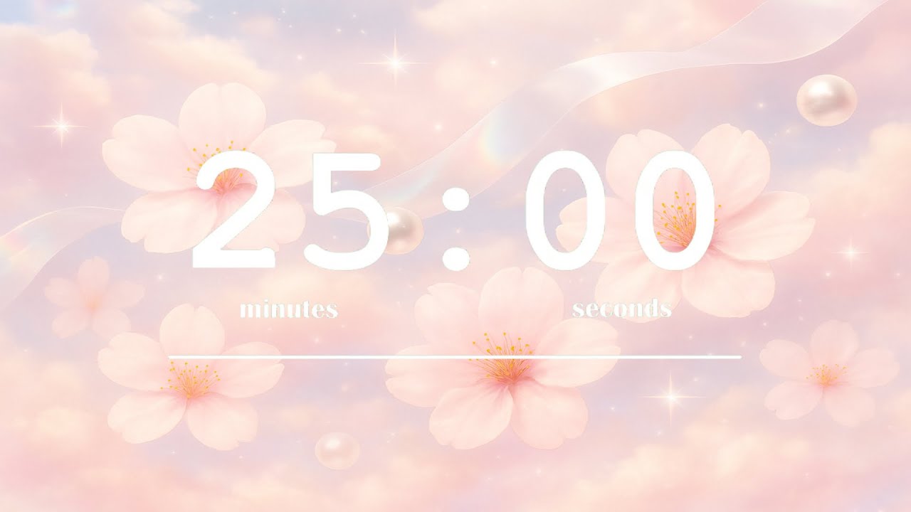 25-minute sakura dream 🌸✨🎐 | soft spring study timer