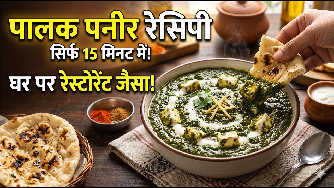 रेस्टोरेंट जैसा पालक पनीर बनाने की आसान रेसिपी🍲😋