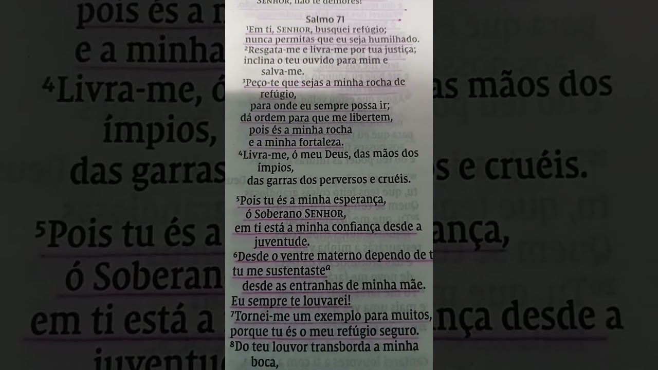 Amados irmãos Deus é a nossa fortaleza socorro bem presente na angústia amém 