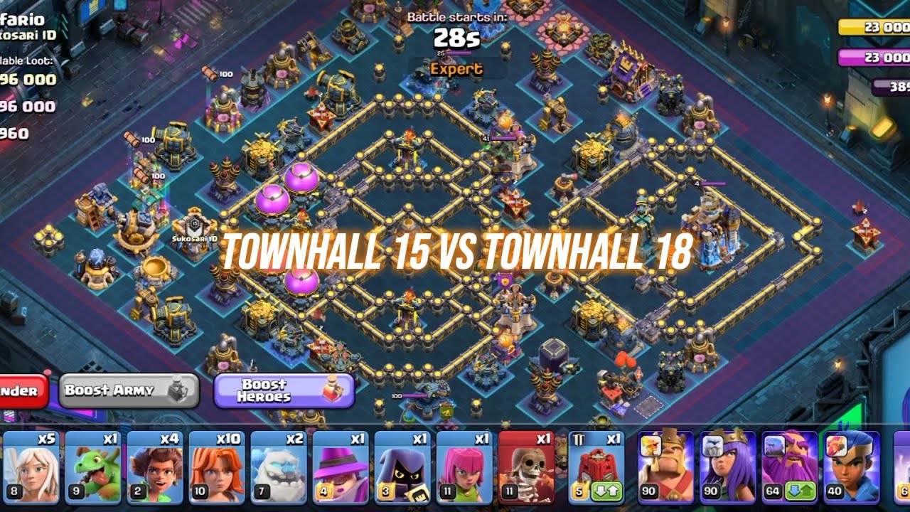 TOWNHALL 15 VS TOWNHALL 18 