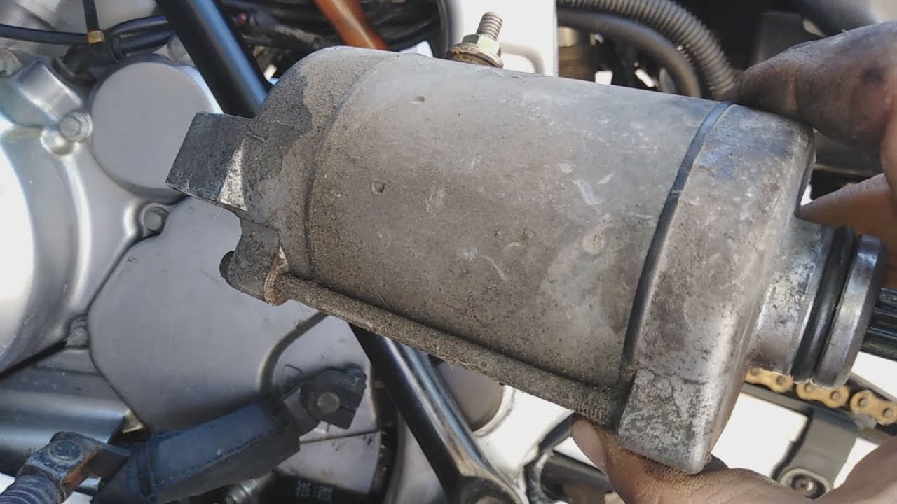 How to remove and clean starter on Honda xrv 750