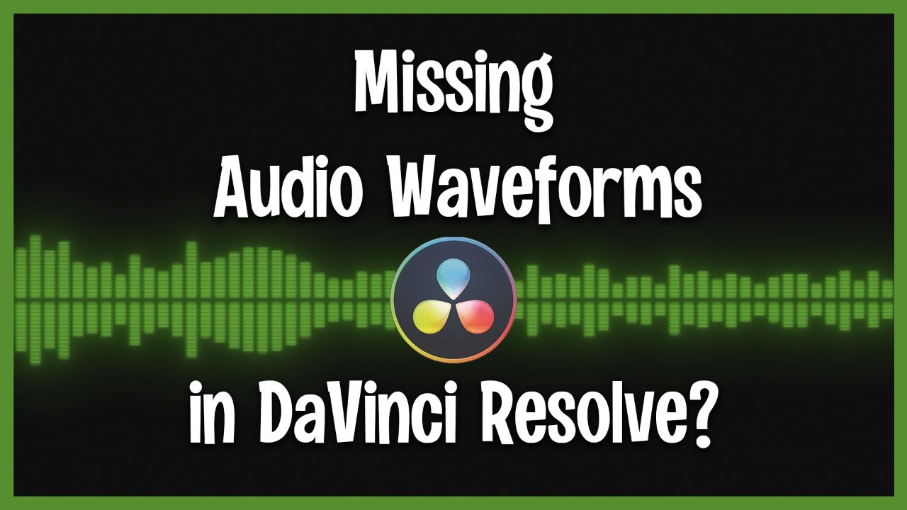 Показать отсутствующие звуковые сигналы в DaVinci Resolve