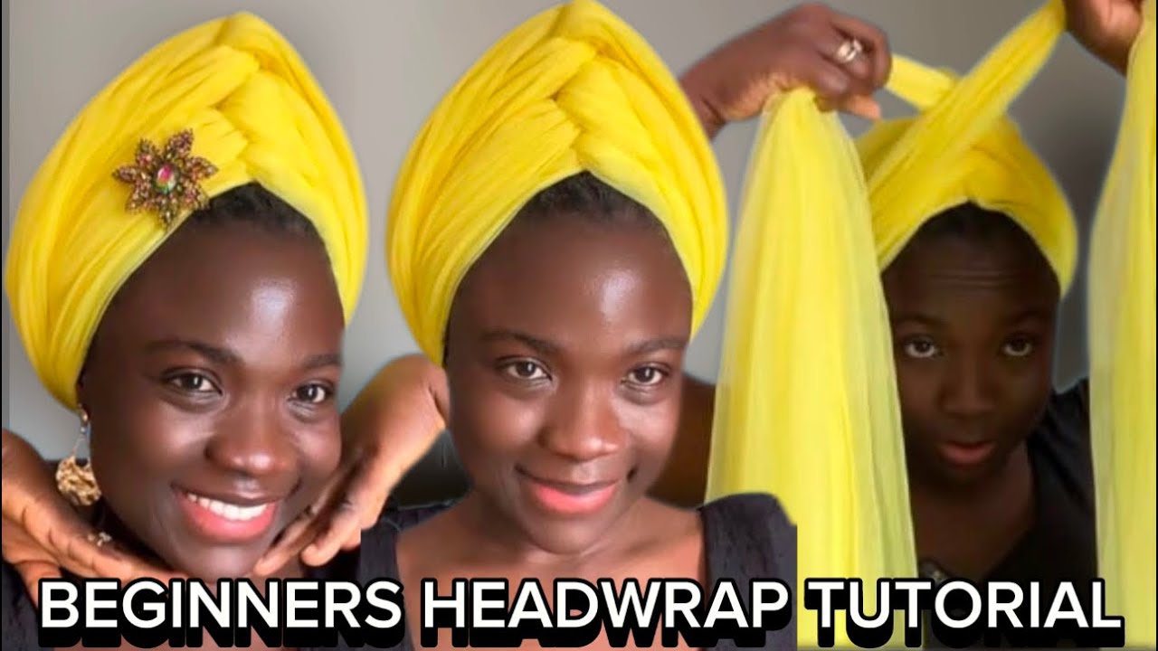 Fast & Easy Headwrap For Beginners || TURBAN Styles ||Natural Hair || Gele Headtie