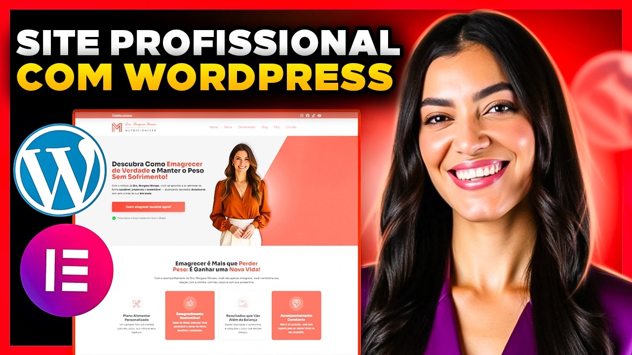 Como CRIAR UM SITE no WordPress e Elementor Gr&aacute;tis [Site Profissional do Zero - passo a passo]