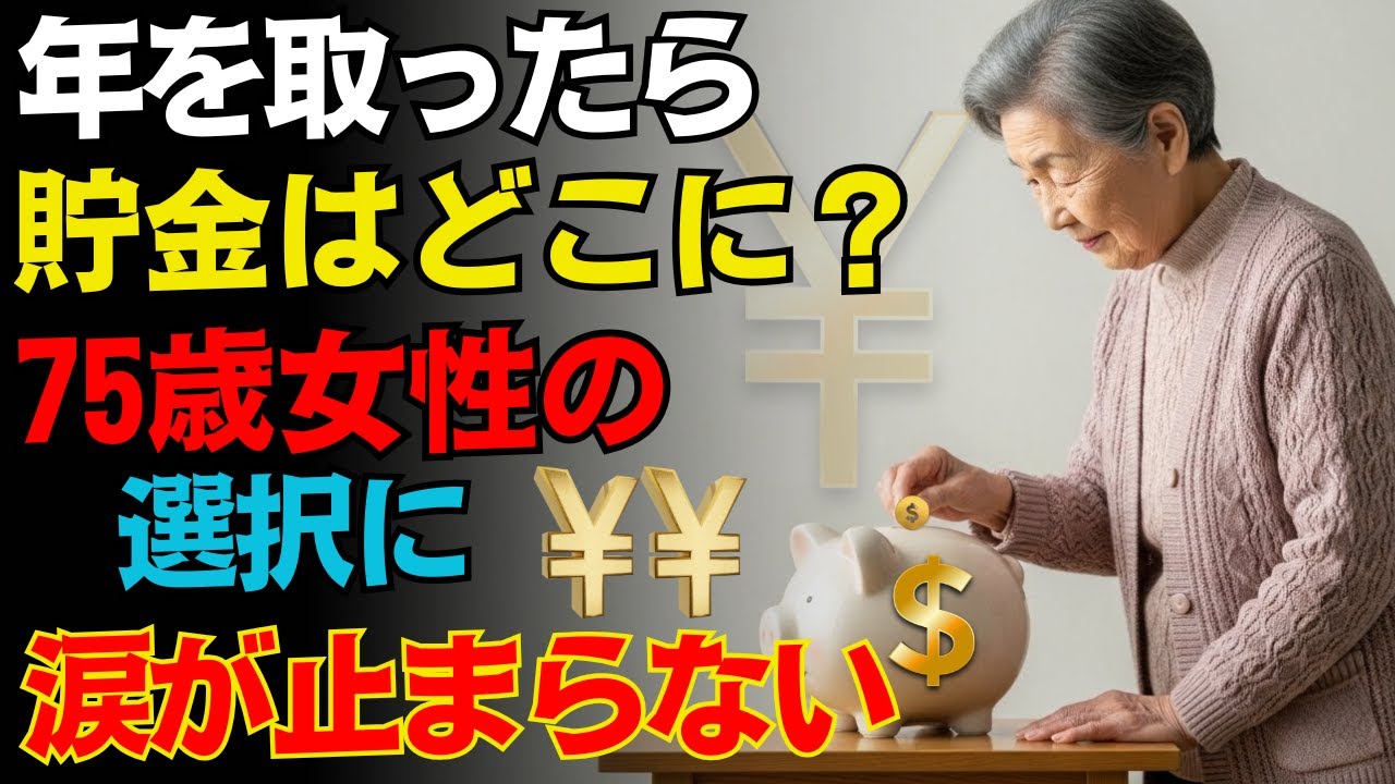 年を取ったら、貯金はどこに置くべきか？75歳の女性が選んだ“意外すぎる答え”に、多くの人が言葉を失った。