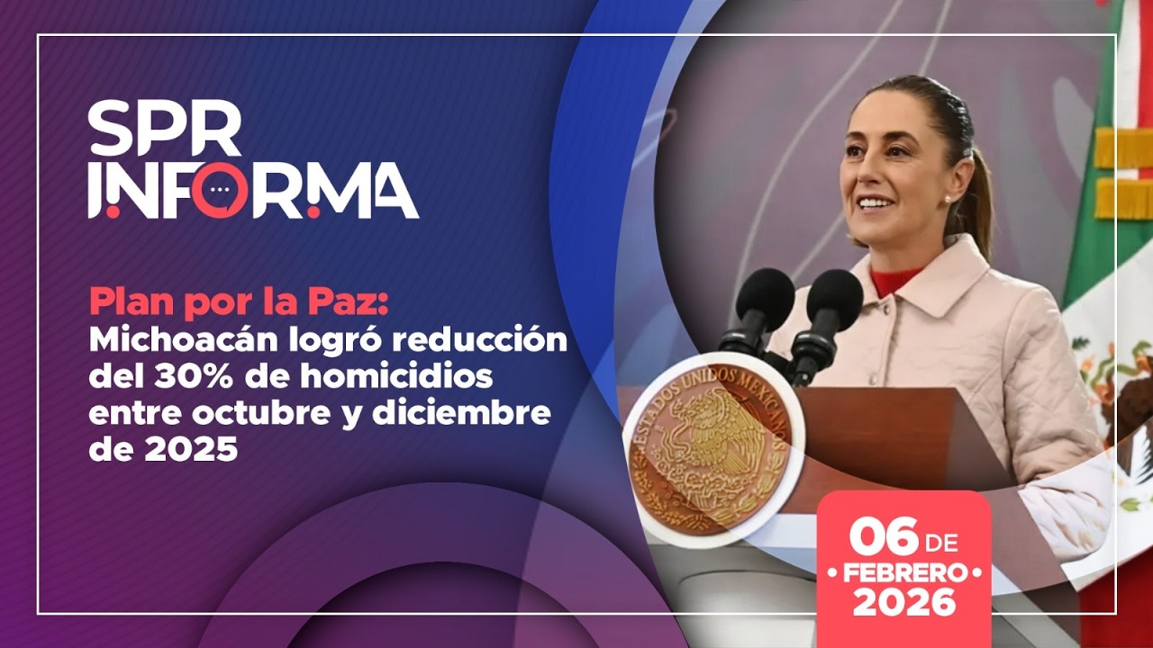 Con Plan por la Paz, Michoacán logró reducción del 30% entre octubre y diciembre de 2025: SESNSP