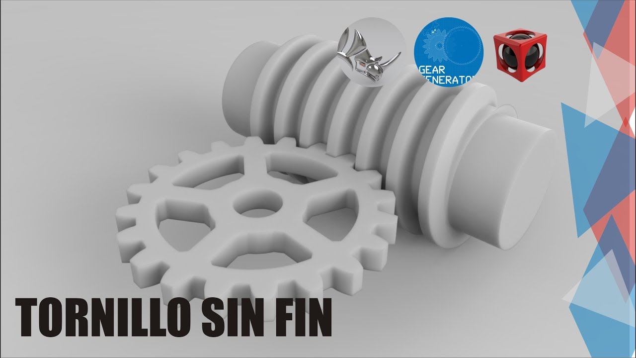 Tutorial Rhino 3D | Modelado Mecánico | Tornillo Sin Fin
