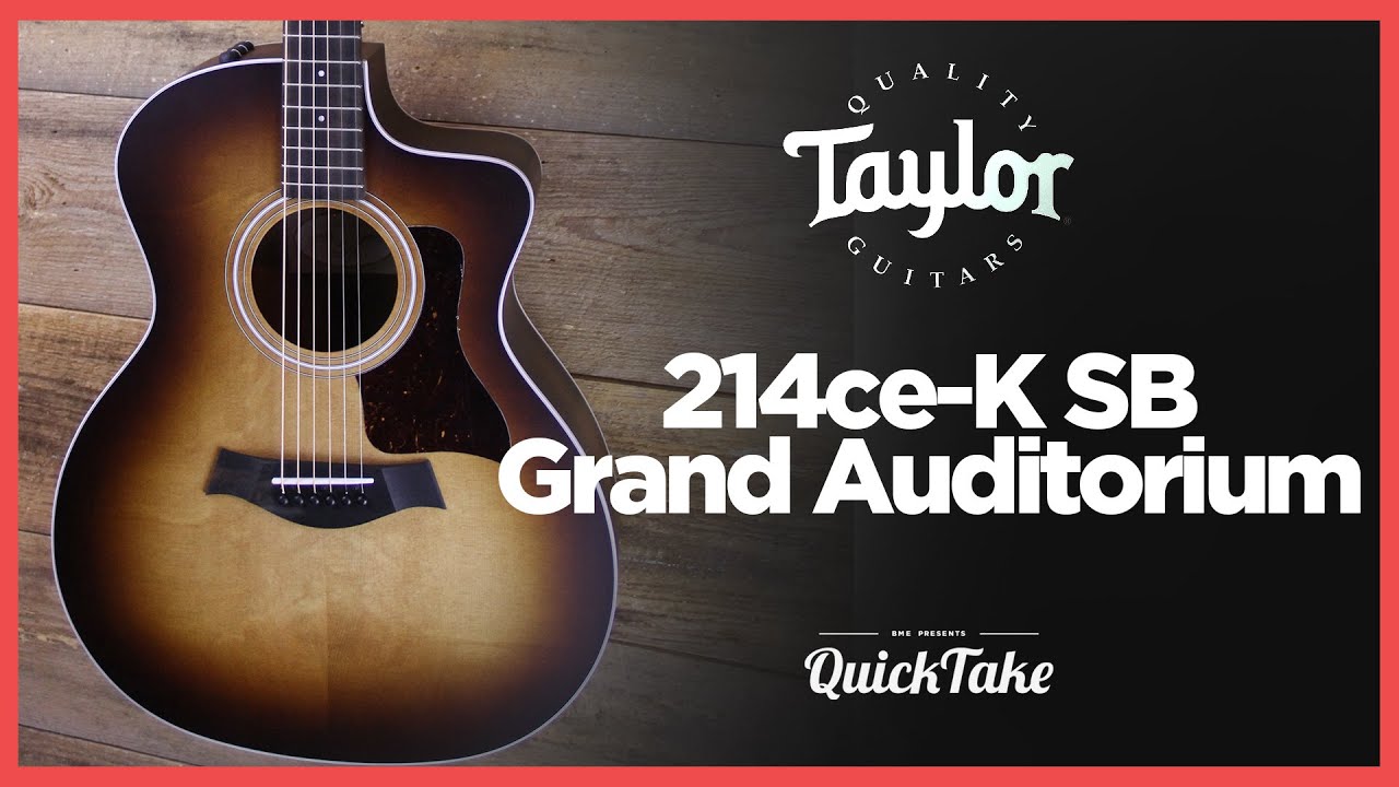 Taylor 214ce-K SB Grand Auditorium | QuickTake | Barnett Music Exchange