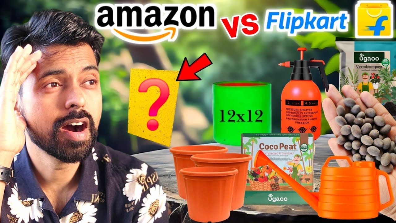 12 Gardening Products you can buy from Flipkart vs Amazon | Best Online Gardening item 