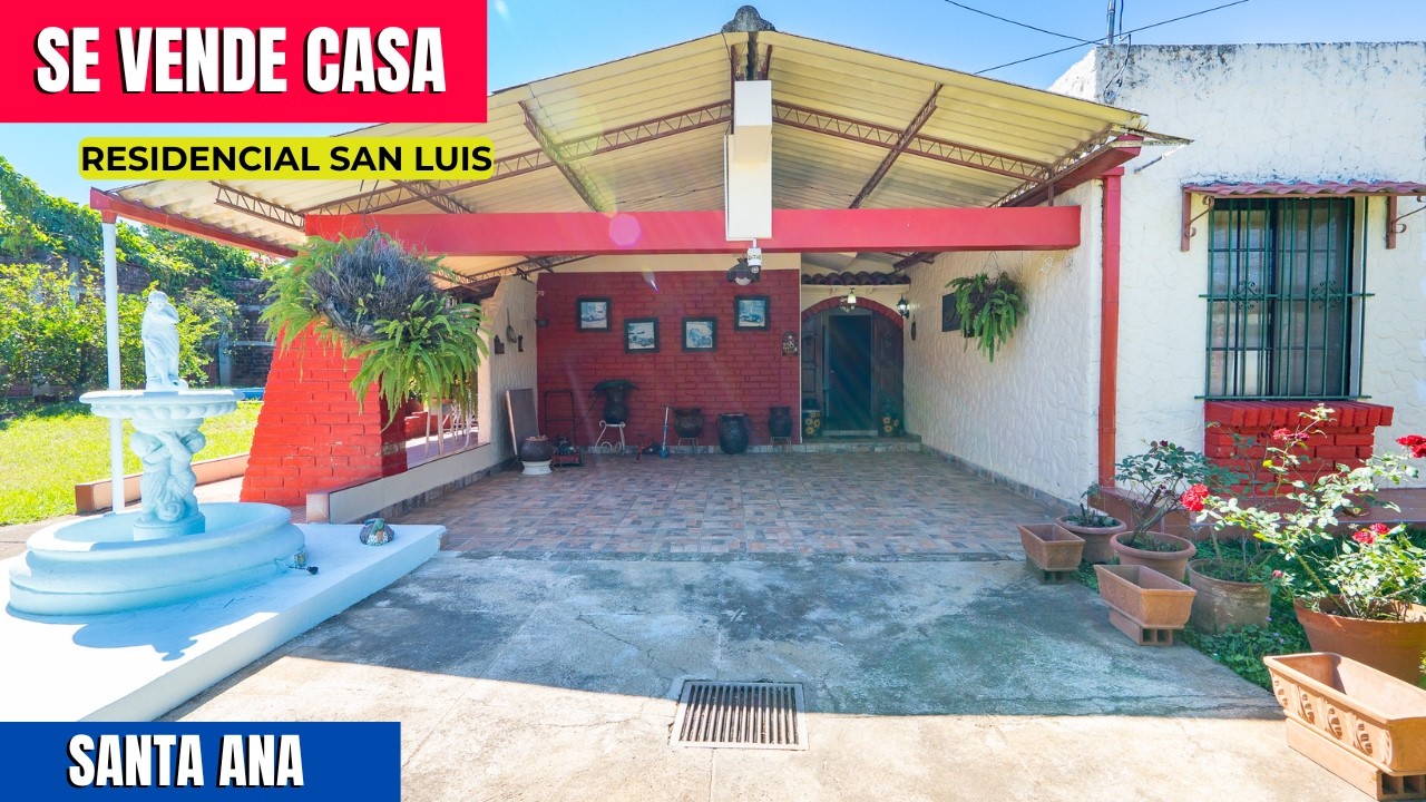 OPORTUNIDAD RESIDENCIAL 🏡 | CASA DE UN NIVEL EN SANTA ANA