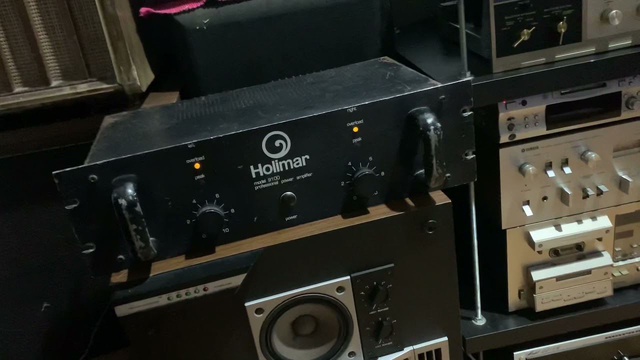 Holimar Model 9100 Professional Power Amplifier + Pioneer CS-722A