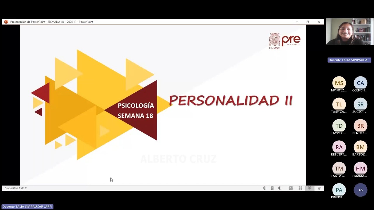 Psicología - Semana 18 - Pre San Marcos Ciclo 2025-II (Nuevo Ciclo)