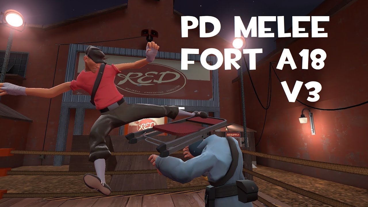 [TF2] PD Melee Fort (Alpha 18 V3 Build) [TF2Maps.Net US Server]