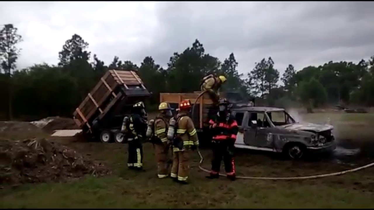 Bad day on the farm | My dump truck burned down