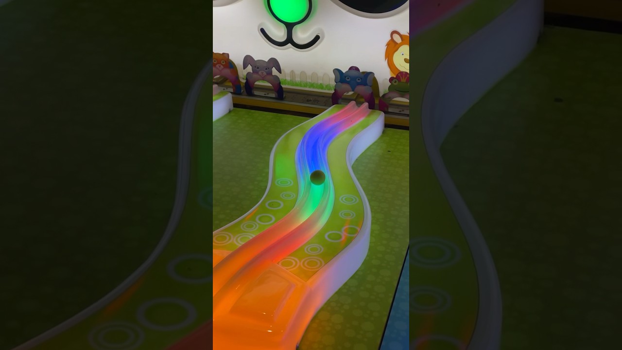 Watch this satisfying jungle ball roll down #kidsgames #gamezone