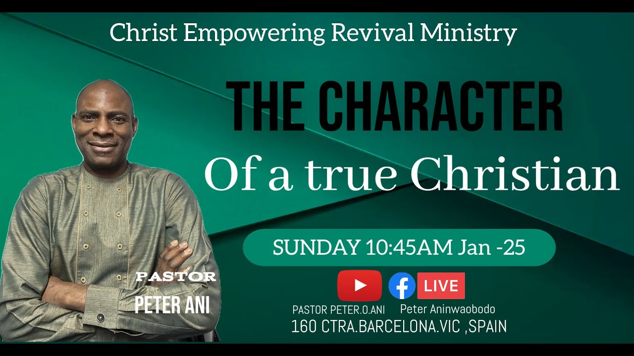 THE CHARACTER OF A TRUE CHRISTIAN