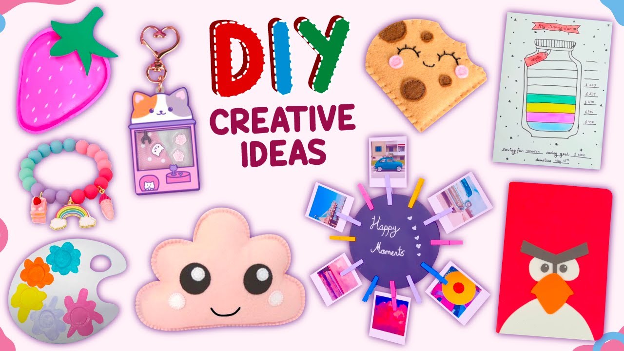 16 DIY CREATIVE IDEAS - Strawberry Organizer - Cute Photo Holder - Cloud Pillow and more...
