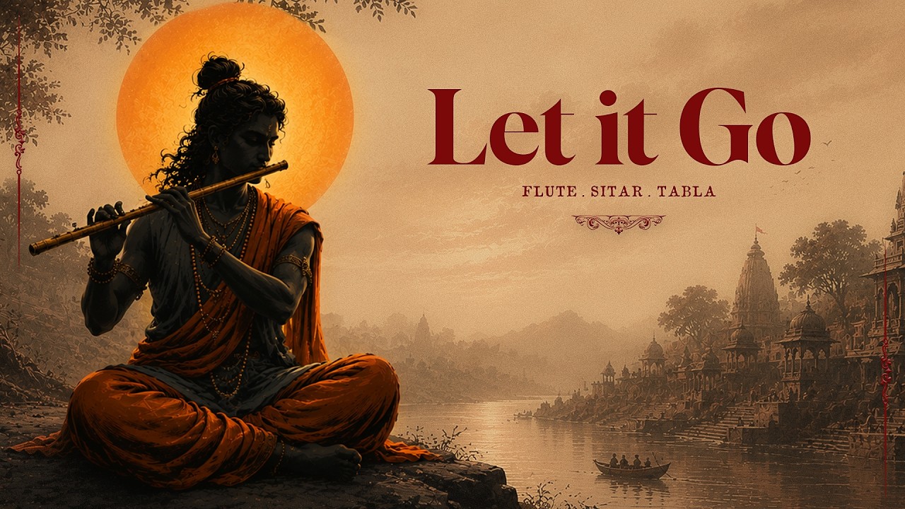 Release Anxiety & Negative Thoughts। Deep Relaxation with Healing Indian Bansuri Flute & Sitar Music