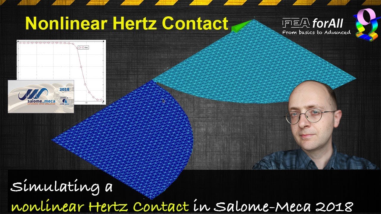 Учебное пособие по нелинейному контакту Герца с Salome-Meca 2018