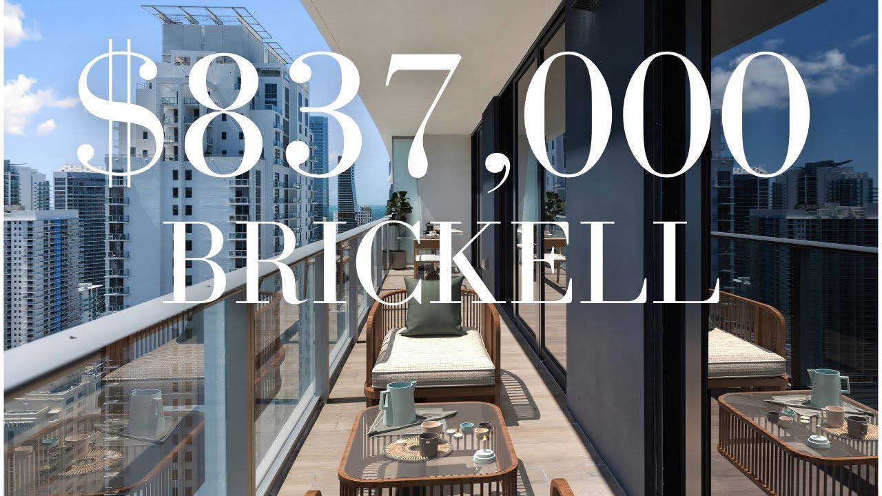 Что вы получаете за 837 000 долларов в Майами | Экскурсия по апартаментам Brickell | Частный лифт...