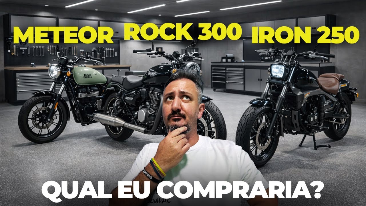 BENDA Rock 300, METEOR 350 ou IRON 250: qual eu COMPRARIA?