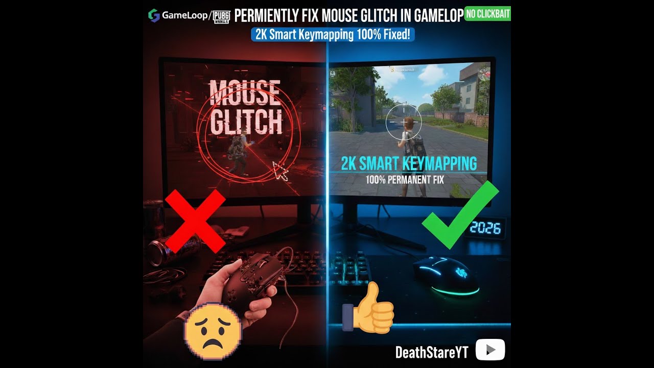 Gameloop Mouse(cursor) lock glitch, 100% fixed permanently no clickbait