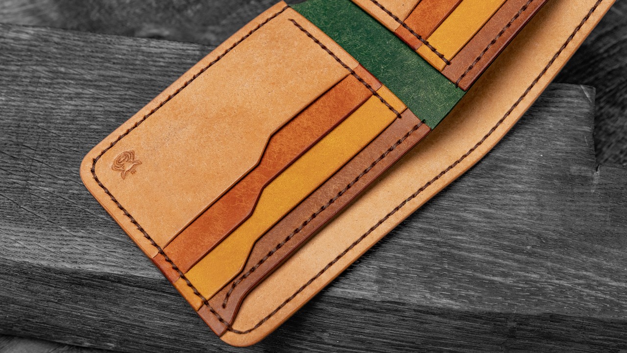 Making Leather bifold wallet 