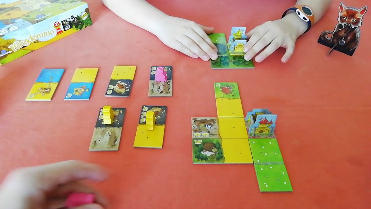 Une partie de Kingdomino (2 joueurs)
