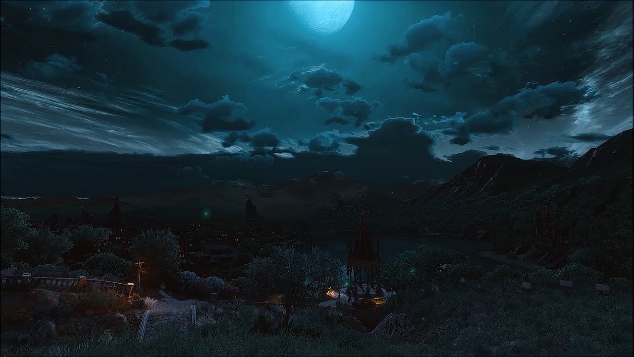 Witcher 3 – Beauclair, Elven Palace Ambience (ASMR, Background Sounds, White Noise)
