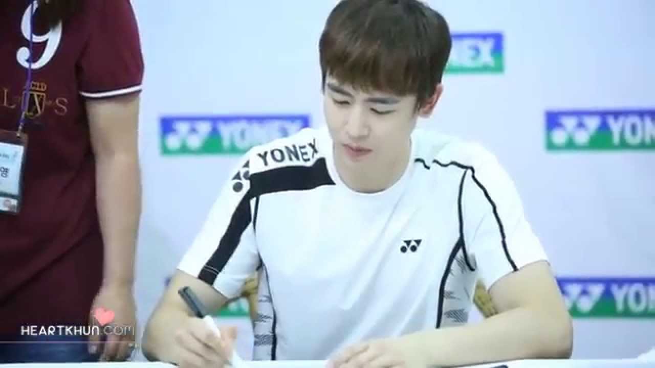 [Nichkhun fancam] 20140614 다문화가족배드민턴대회 닉쿤 직캠