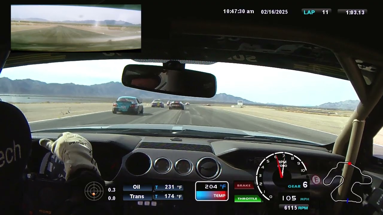 Last Lap of st2 Race Chuckwalla: 510 Mustang Land Yacht