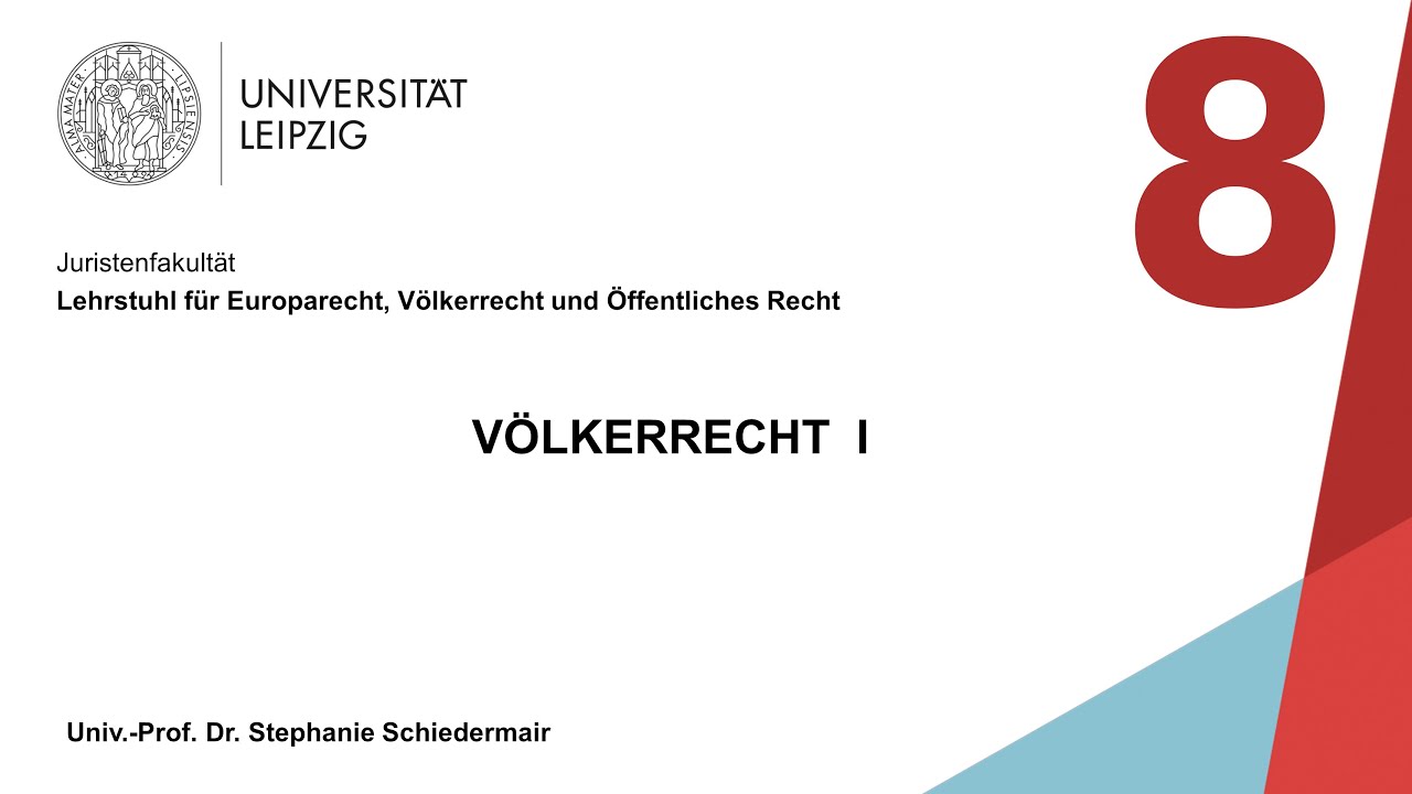 Vorlesung Völkerrecht I – Sitzung 8 (14.12.2021)