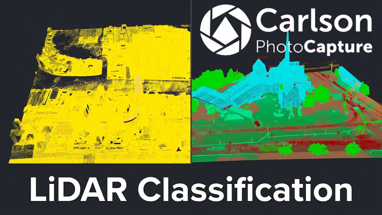 Классификация LiDAR в Carlson PhotoCapture