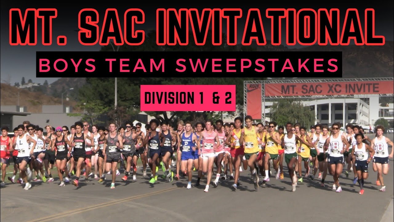 2024 XC - Mt SAC Invite - Boys Team Sweeps (D1, 2) - Trey Caldwell 16:57, Beckman team champ
