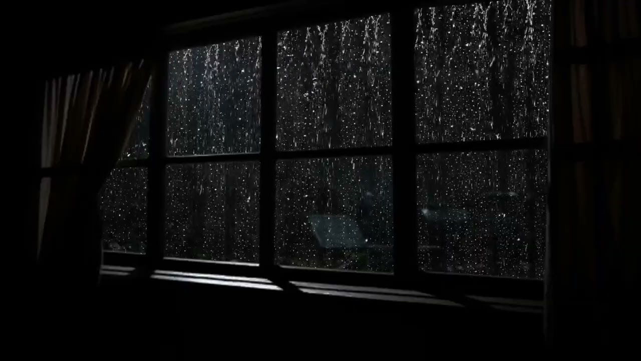 🌙 Rain at the Window 🌧️ Relaxing Sleep Sounds