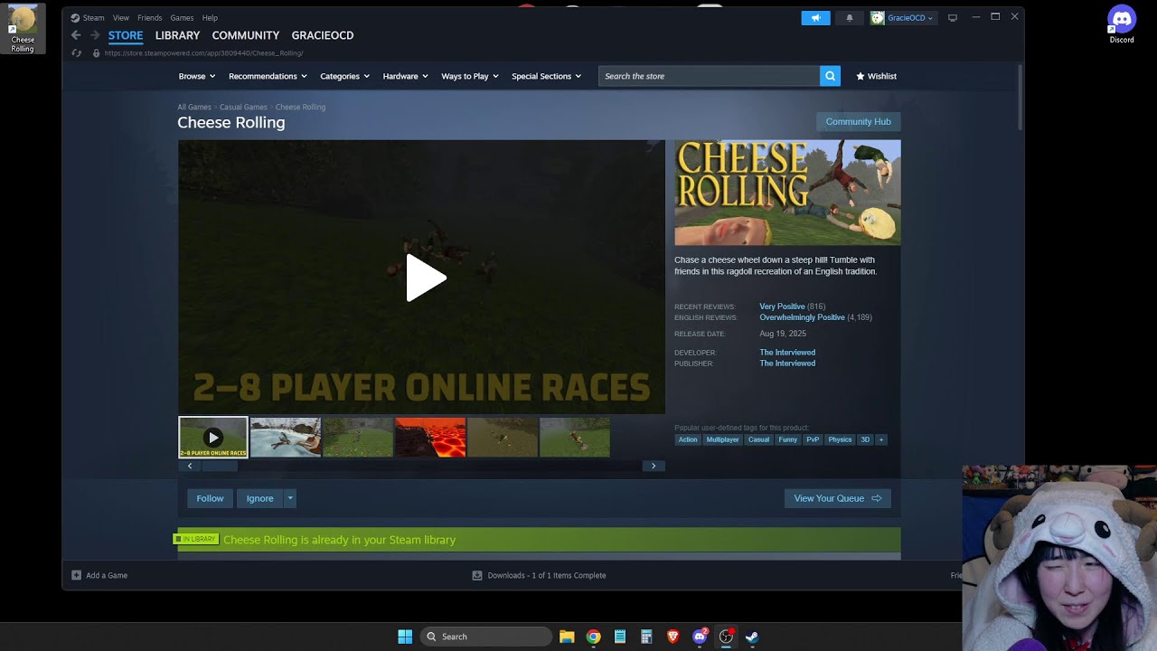 Cheese Rolling with viewers and more!
