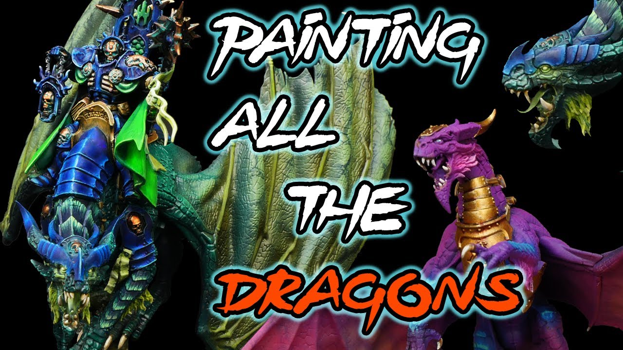 Painting Ionus Cryptborn and his Dragon Pals!