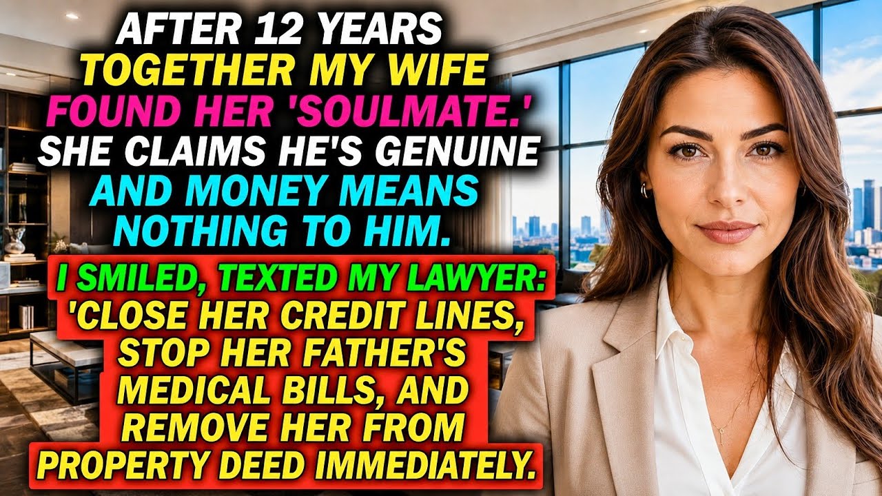 AFTER 12 YEARS TOGETHER MY WIFE FOUND HER 'SOULMATE.' SHE CLAIMS HE'S GENUINE AND MONEY MEANS NOTHIN