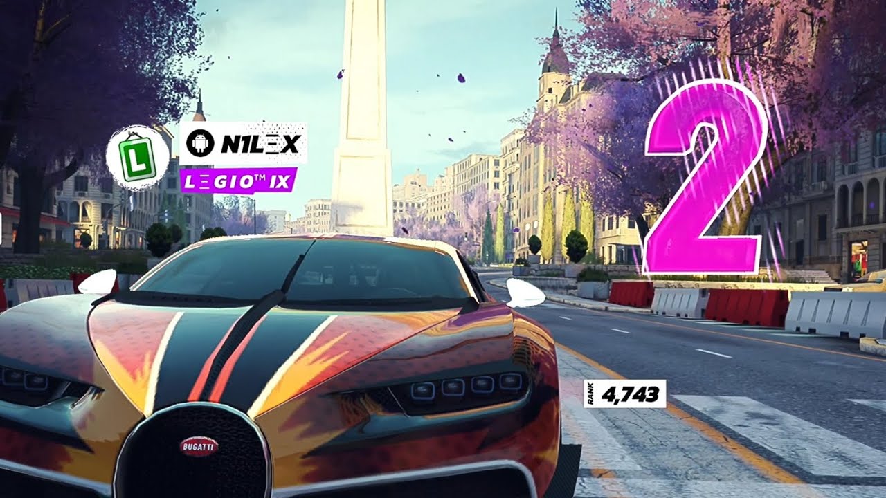 GAUNTLET: Bugatti Chiron on 8 tracks(private room) | Asphalt Legends Unite