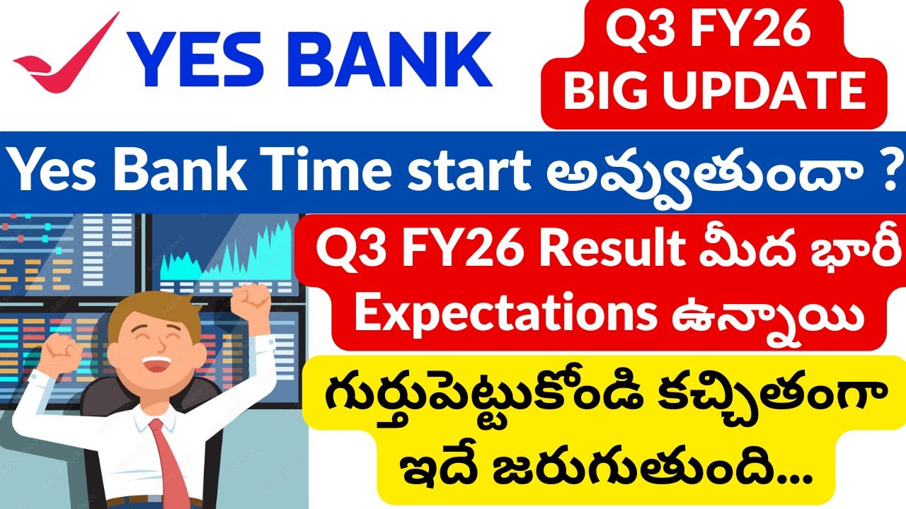 YES BANK Q3FY26 BIG UPDATE | Yes Bank Q3FY26 Result Date and Time | Yes Bank Latest News In Telugu