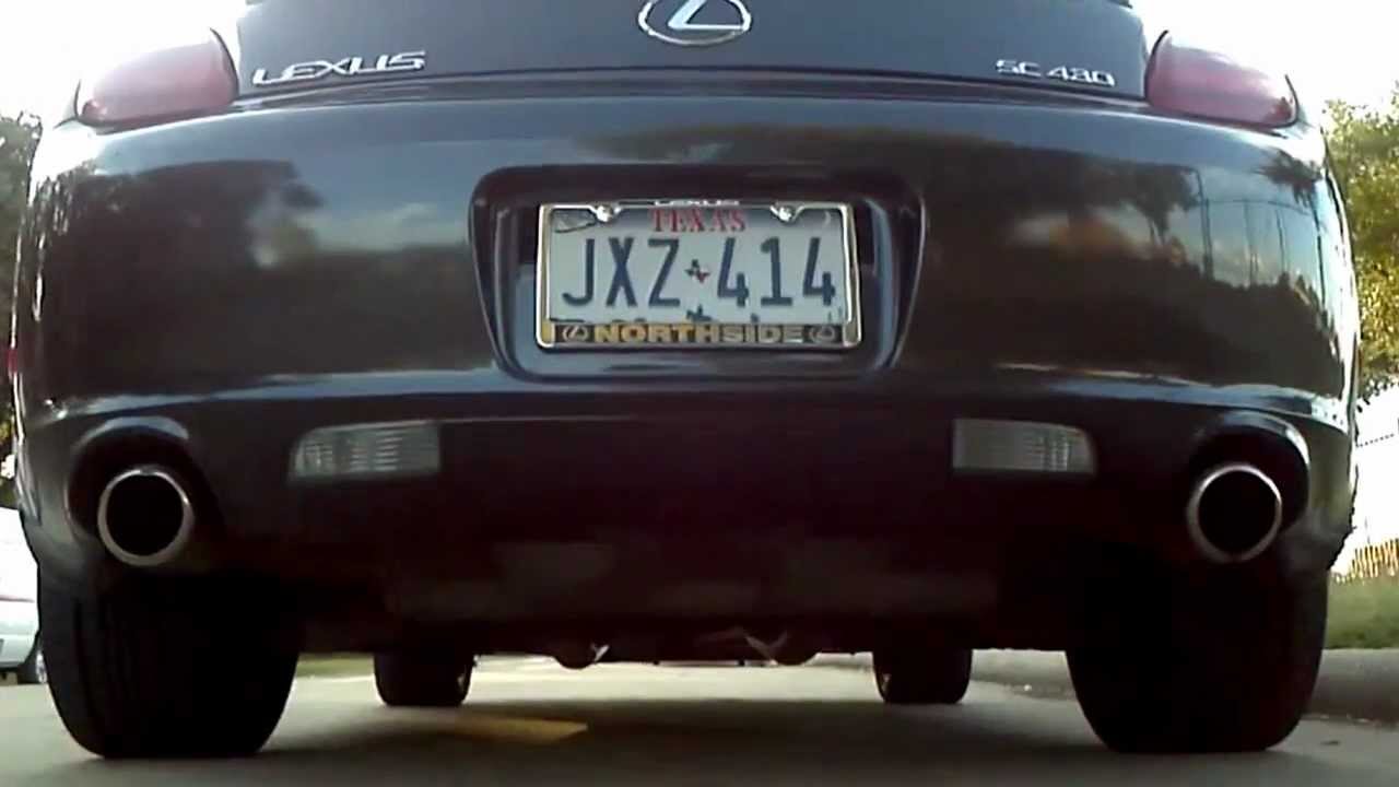 2007 Lexus SC430 Topdown Stock Exhaust with Resonators Removed